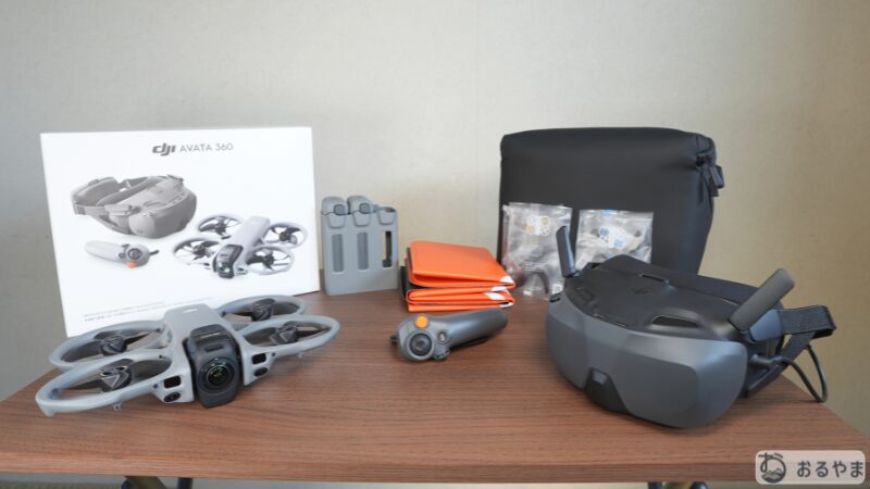 DJI Avata 360 Motion Fly Moreの同梱物